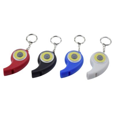 China Mini Industrial LED COB Key Chain Light , Plastic Promotional Gift Key Ring Light With 3 Modes for sale