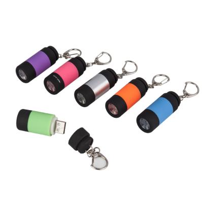 China Multicolor Industrial Fashion Rotate Switch Mini Led Key Chain Flashlight Plastic Key Chain Light Led Key Chain Flashlight for sale