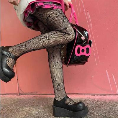 China Breathable Hello Kitty Mesh Stockings, Coulomi Katy Cat Stockings Women's Sexy Japanese Pantyhose Sexy Pantyhose Tube Pantyh for sale