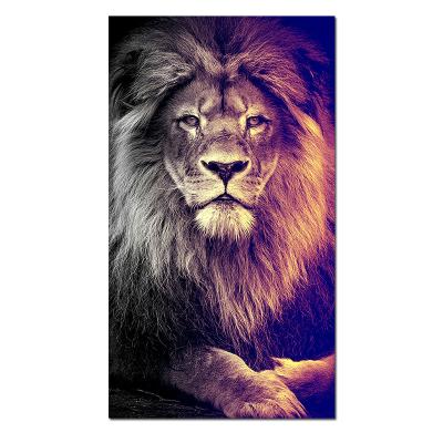 China Eco-Friendly Material No Sight Wild Animal King Canvas Art Painting Lion Posters And Print Cuadros Wall Art Picture For Living Room Home Decor for sale