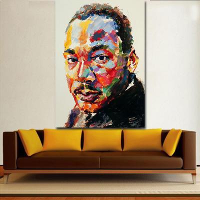 China JR Eco-friendly Material Martin Luther King Picture Oil Painting Canvas Painting Print On Canvas Pictures On The Wall Art Posters for sale