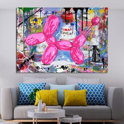 China Eco-friendly Material No Frame Canvas Graffiti Painting Wall Art Pictures Cartoon Prints And Posters Modern Home Decorative For Living Room for sale