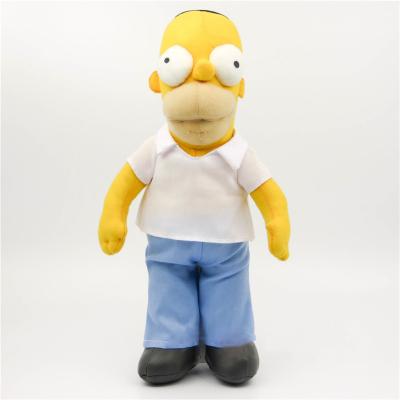 China Plush Toy China Factory Family Member Figure Cartoon Simpsons Plush Doll Stuffed Plush Toys for sale