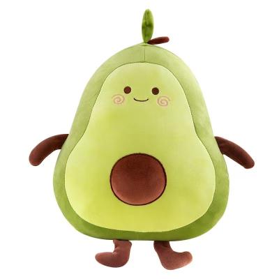 China Hot Selling Cute Avocado Avocado Stuffed Fruit Plush Pillow Comfort Cushion Custom Cotton Soft Plush Toys for sale