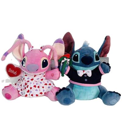 China Lovely Gift Customized Couples Little Lovely Stitch Plush Doll Toys Anime Plush Toys Birthday Gift for sale