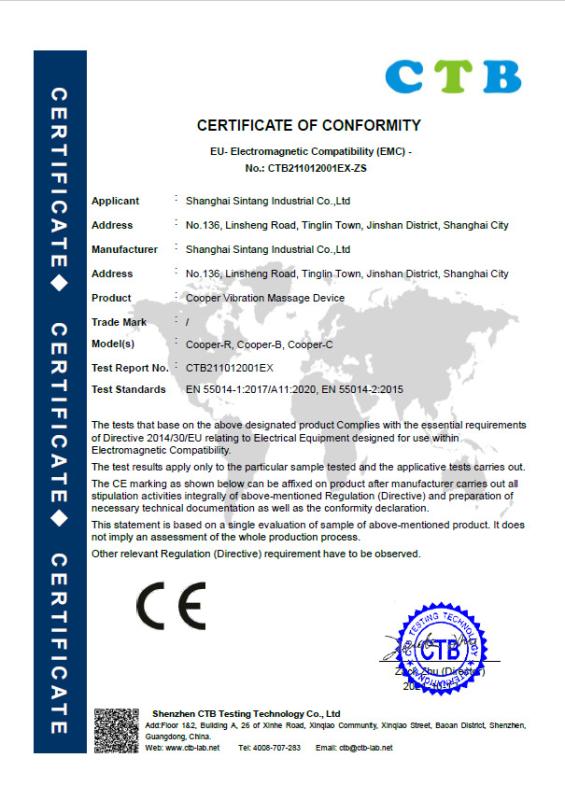 CE - Shanghai Sintang Industrial Co., Ltd.