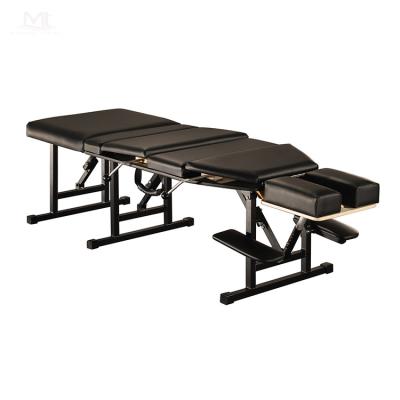 China Professional Portable Folding Lightweight Manual Chiropractic Bed Chiropractic Drop Table MESAs De Therapy Chiropractic Factory for sale