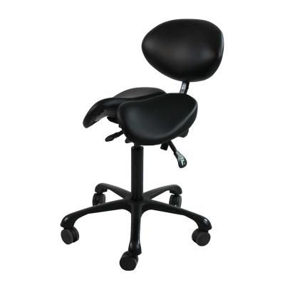 China Modern Customizable Color Hydraulic Adjustable Height Factory MS14D-2 Massage Stools Pneumatic Stool Chair With Backrest for sale