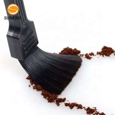 China Viable Custom Black Mini Coffee Grinder Cleaner Brush Small Nylon Espresso Coffee Cleaning Brush Kitchen Bartender for sale