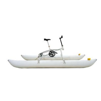 China Outdoor Water Bike Alloy Water Pedal Bicycle, Water Play Equipment Saltwater Bicycle Floating Bike for sale