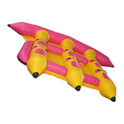 China lakes & PVC 6 Person Fishing Water Sportintg Boat Swimming Inflatable Rivers Rest Floating Inflatable Party Boat for sale