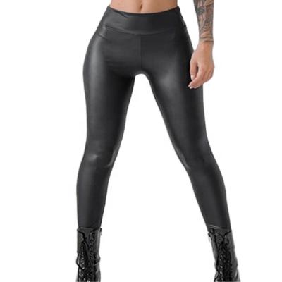 China Antistatic Plus Size PU Pants Women Latex Mature Lady Tights PK15 for sale