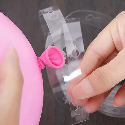 China Plastic Balloon Chain Part Supplies Double Hole Plastic Chains 5meters Balloon Strip For Balloons for sale