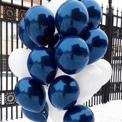 China Balloon Chain Latex Balloons Diamond Blue Popular Balloons Night Party Blue Balloon 12 Inch for sale