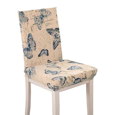 China Wholesale Custom Jacquard Chair Cover Fashion Print Wedding Party Chair Covers Elastic Hotel Chair Covers for sale