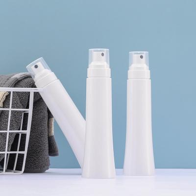 China Cosmetic luxury cosmetic 120ml Spray pump Bottle Empty Plastic PETG Fine Mist Sprayer white Plastic Bottles with PP pump and cover for sale