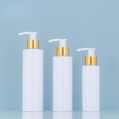 China Cosmetic Cosmetic white plastic pump bottle 100ml 150ml 200ml baby lotion bottle plastic bottle with lotion pump for sale