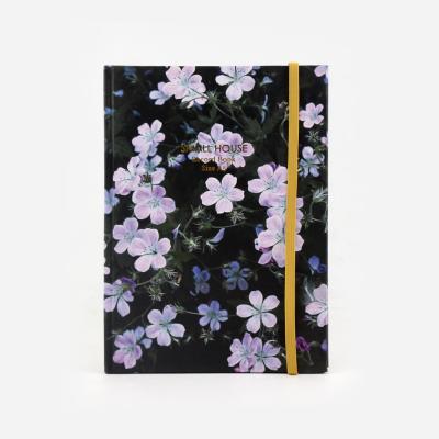 China Printed Customized Journal / Wholesale Hardcover Fancy Stationary Notebooks Flower Notebook for sale