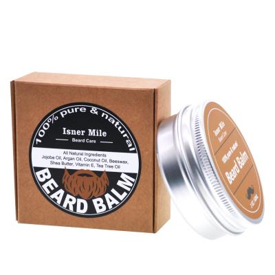 China DEEP CLEANSING Customized Organic Scented Beard Balm Wax Sandalwood Men Beard Products for sale