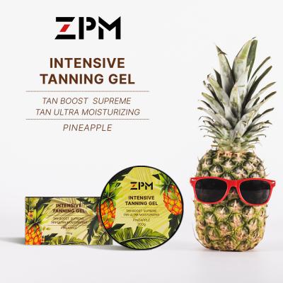 China ZPM Pineapple Gel Butter Cream OEM Black Tanning Bronzer Private Label for sale