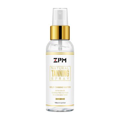 China ZPM Hot Selling Organic Natural Tanning Self Tanning Water Spray Body Tanning Self Tanning Facial Spray for sale