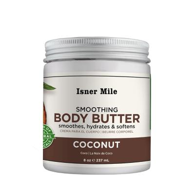 China Private Label Shea Coconut Body Butter Moisturizer Isner Mile OEM/ODM Organic Natural Whipped Lotion for sale