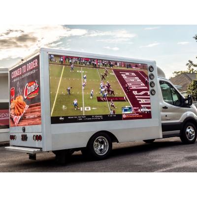 China P10 Outdoor Mobile Advertising LED Screen Vehicle Van Mounted Truck LED Display for sale