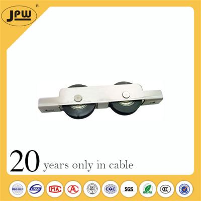 China Iron house with nylon roller wheel stainless steel roller sliding door bottom guide with double wheel for sale