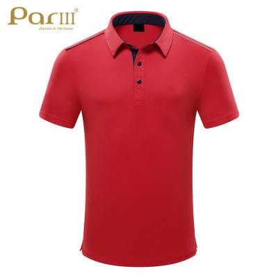 China Anti-Wrinkle Premium Polyester High Performance Promotional Golf Polo Shirts For Men for sale