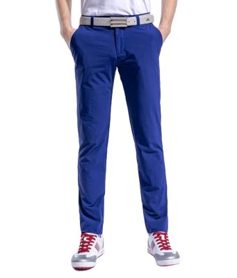 China Custom Breathable Anti-Wrinkle Golf Pants Polyester Stretch Quick Dry Golf Pants Men for sale