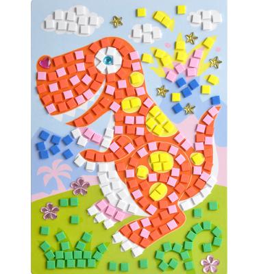 China Cartoon Sticker OEM Mosaics Puzzle Creative EVA Stickers Handmade Art Cartoon DIY Foam Educational Toys For Children for sale