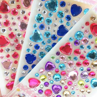 China Factory Supply Decorative Sticker Rhinestone Decorative Stickers For Scrapbooking Mini Albums Cards for sale