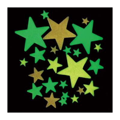 China Custom Removable Decorative Night Glow Wall Decor Vinyl Stars Glowing Sticker Decals for sale