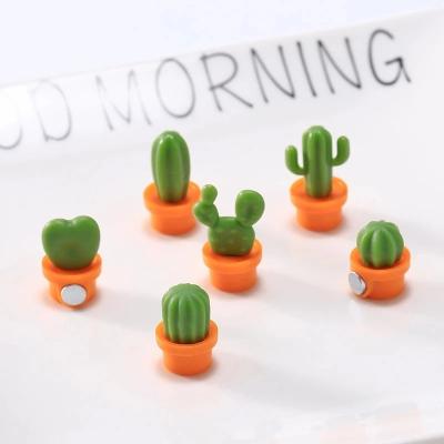 China Letter Customized Cute Cactus Plant Magnets For Fridge Doors for sale