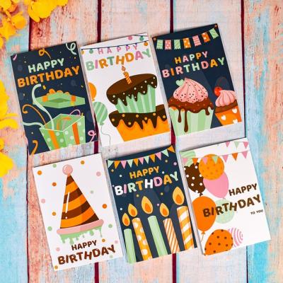 China Custom Paper Birthday Card For Kids Son Baby Cartoon Greeting Cards With Envelope Note Card for sale