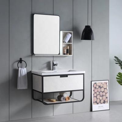 China New Design Modern Stainless Steel Luxury And Durable Modern Wash Basin Bathroom Cabinet for sale