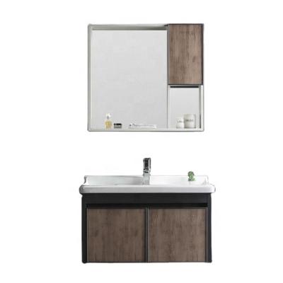 China Waterproof Bathroom Vanity Cabinet With Sink Mirror Toilet Wall Mounted Bathroom Vanity Set for sale