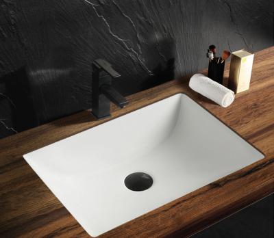 China Modern CUPC Rectangle Porcelain Under Mount Sink Hand Wash Basin for sale