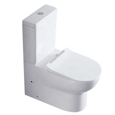 China Chaozhou Bathroom Ceramic Double-Flow Toilet Sleek Design Sanitary Ware Sleek Design One Piece Toilet for sale