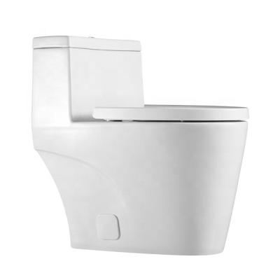 China Double-Flow Made In China High Quality Ceramic WC Bathroom One Piece Toilets Siphon Flush for sale