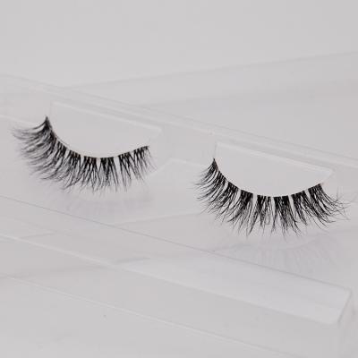 China Extremely natrual and comfortable on your eyes; daily makeup 3d band lashes 10mm 12mm 15mm Mink Invisible Band Lashes Clear natural style cruelty free for sale