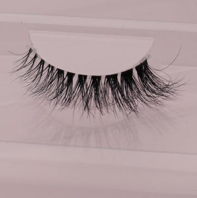 China Extremely natrual and comfortable on your eyes; cruelty free daily makeup full strip lashes real mink lashes clear strip 5d natural mink eyelashes styles 10mm 12mm 15mm for sale