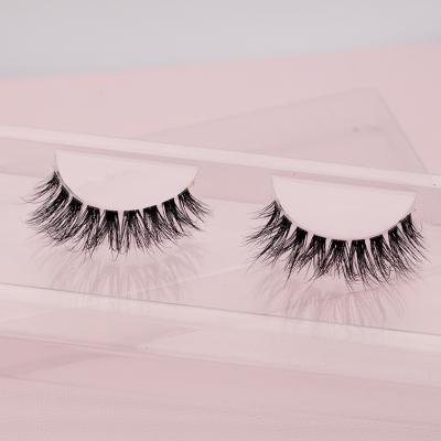 China Wholesale Mink Natural Clear Strip False Eyelashes Daily Clear Style Natural Factory Makeup Strip Real Eyelashes for sale