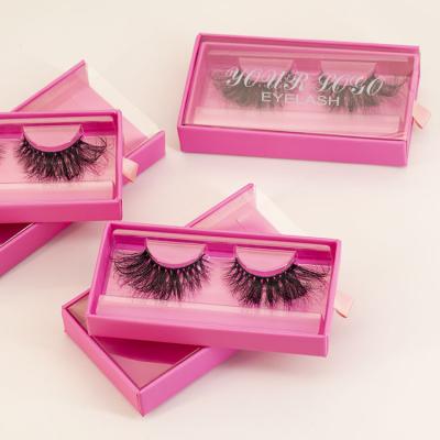 China Extremely natrual and comfortable on your eyes; custom cruelty free curly flutty whips eyelashes comfortable wear thick 25 mm long 3d eyelashes 25mm mink own brand whips for sale