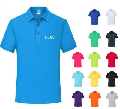 China 2022 Men's Unisex Office Shirts Office Shirts Sale Logo Solid Color Custom Breathable Short Blue Black White Men's Blank Polo Shirts for sale