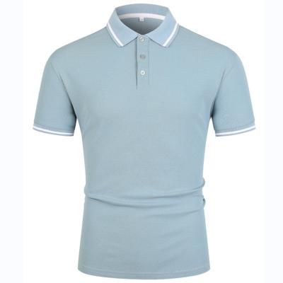 China Solid Color Breathable Formal Polo Shirts For Men Polo T-shirts Mens Cotton Custom Logo Shirts For Men High Quality for sale