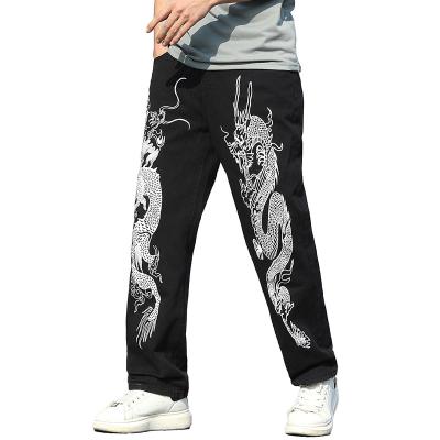 China Fashion straight mens hip hop vintage oversized custom plus size jeans pants for men jeans pants streetwear for sale