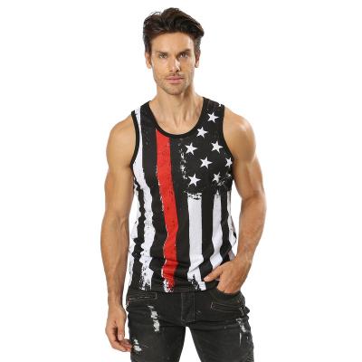 China Wholesale anti-pilling tank tops for men tailored fashion custom printing top men's digital tank tops for sale