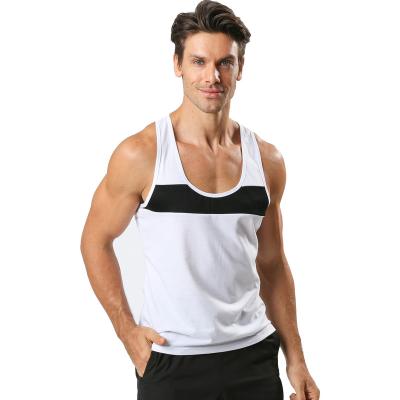 China Wholesale white mens apparel custom color anti-pilling logo tops mens tank tops for sale