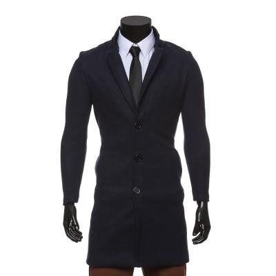 China Anti-wrinkle Factory Direct Black Trench Fashion Coat Men Latest For 2022 for sale